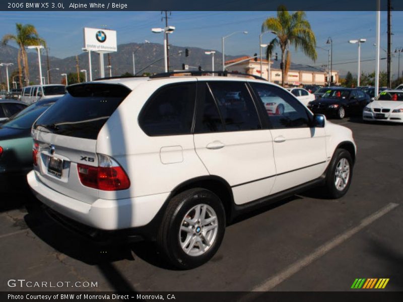 Alpine White / Beige 2006 BMW X5 3.0i