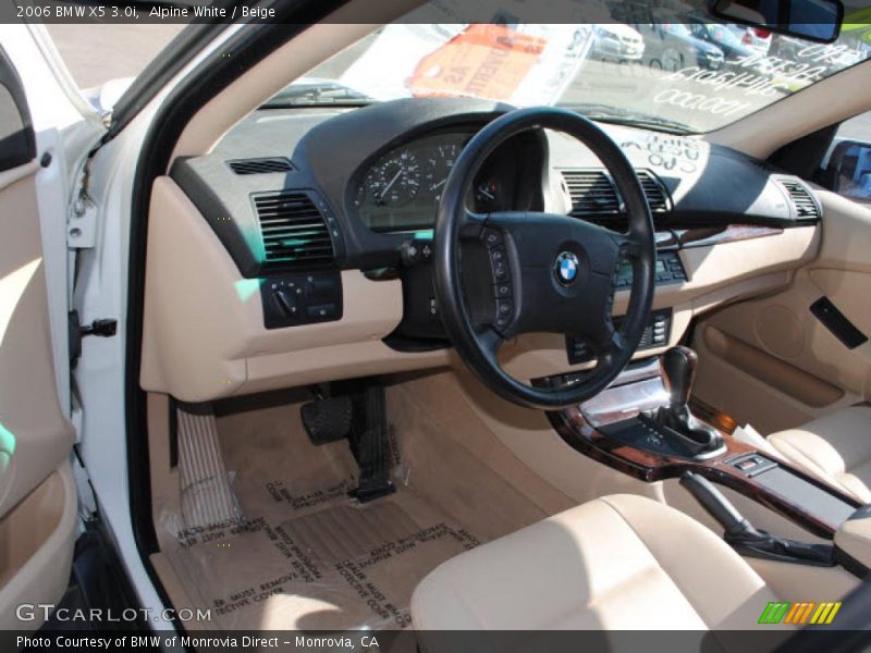 Alpine White / Beige 2006 BMW X5 3.0i