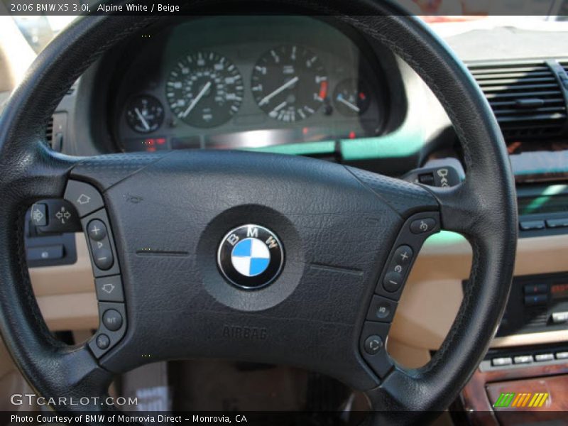 Alpine White / Beige 2006 BMW X5 3.0i