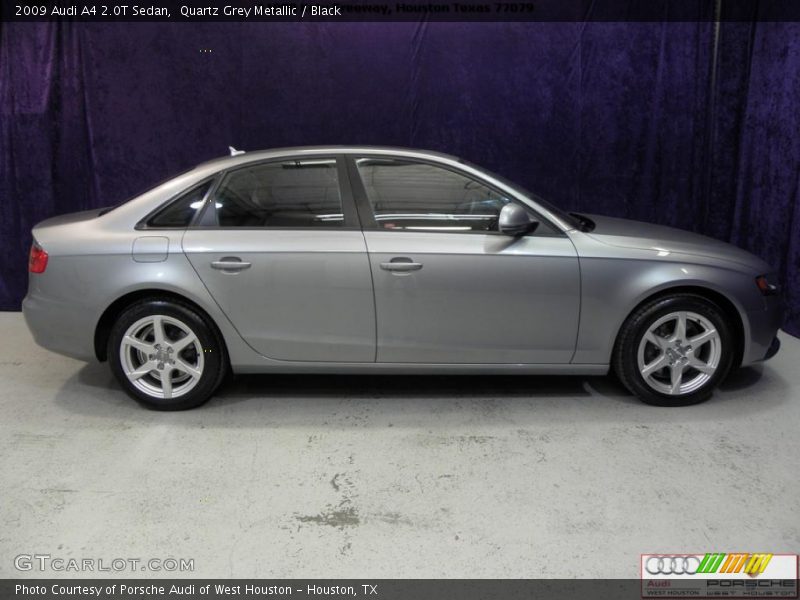 Quartz Grey Metallic / Black 2009 Audi A4 2.0T Sedan
