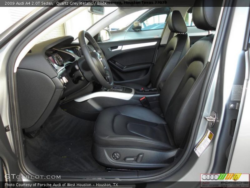 Quartz Grey Metallic / Black 2009 Audi A4 2.0T Sedan