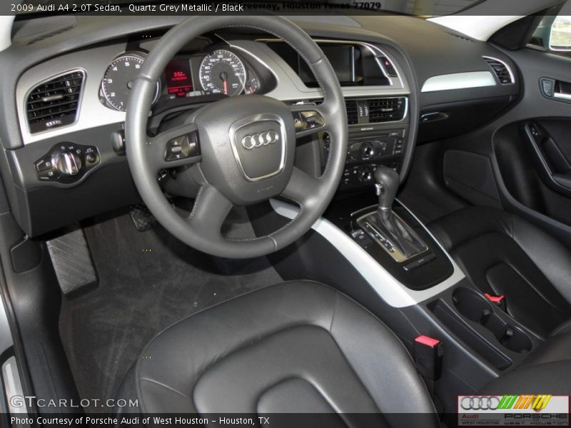 Quartz Grey Metallic / Black 2009 Audi A4 2.0T Sedan