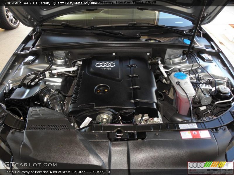 Quartz Grey Metallic / Black 2009 Audi A4 2.0T Sedan