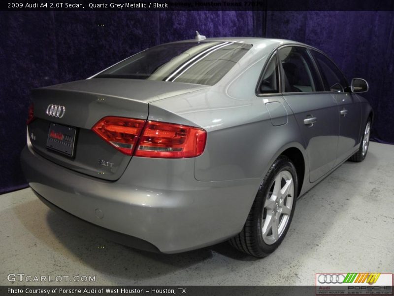 Quartz Grey Metallic / Black 2009 Audi A4 2.0T Sedan