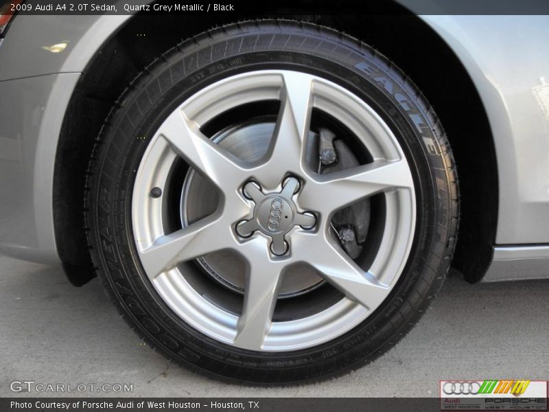 Quartz Grey Metallic / Black 2009 Audi A4 2.0T Sedan