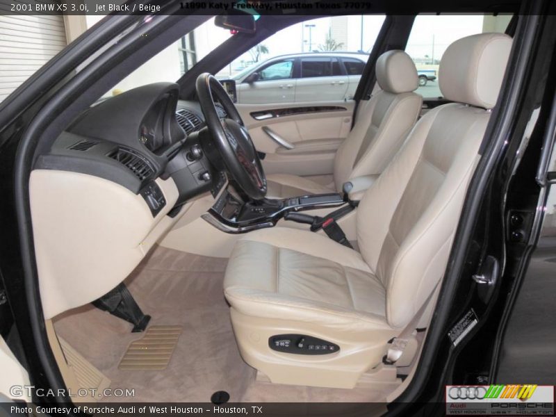 Jet Black / Beige 2001 BMW X5 3.0i