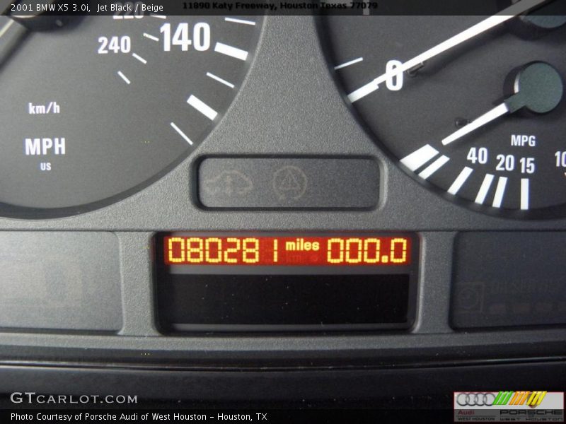 Jet Black / Beige 2001 BMW X5 3.0i