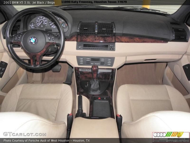 Jet Black / Beige 2001 BMW X5 3.0i