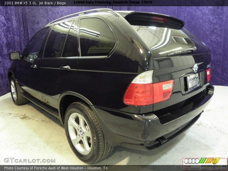 Jet Black / Beige 2001 BMW X5 3.0i