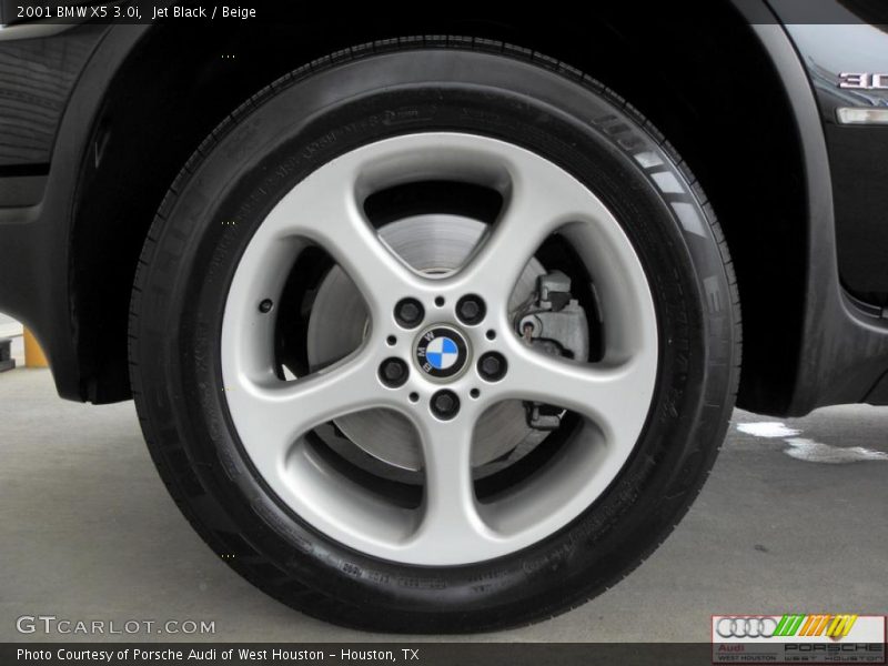 Jet Black / Beige 2001 BMW X5 3.0i