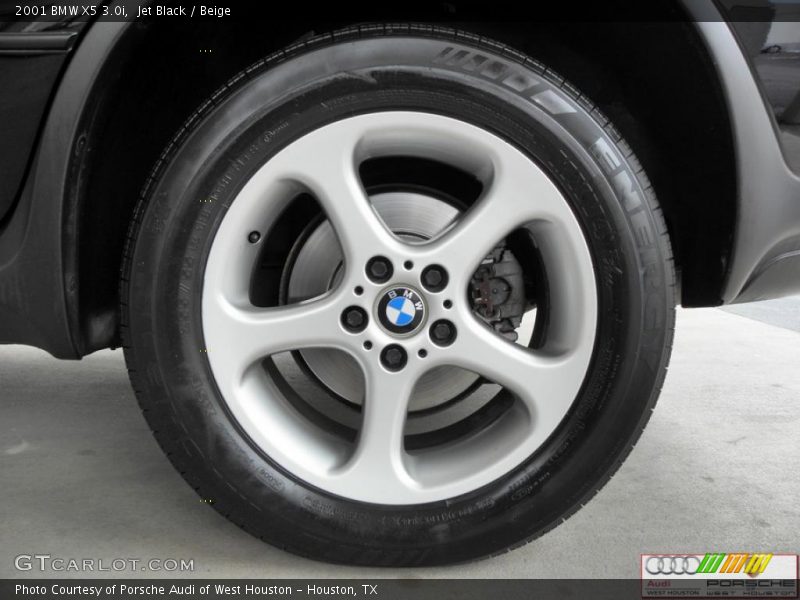 Jet Black / Beige 2001 BMW X5 3.0i