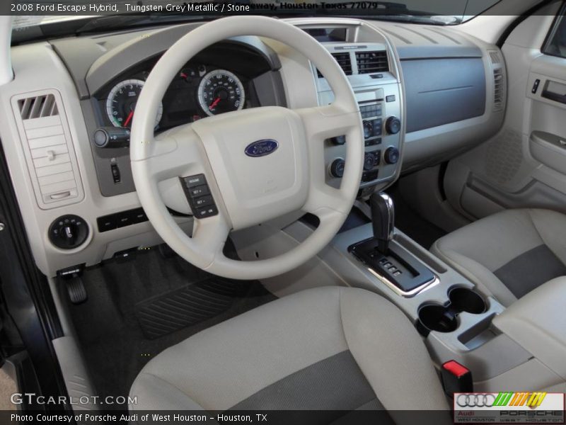 Tungsten Grey Metallic / Stone 2008 Ford Escape Hybrid