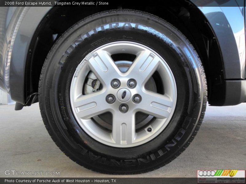 Tungsten Grey Metallic / Stone 2008 Ford Escape Hybrid