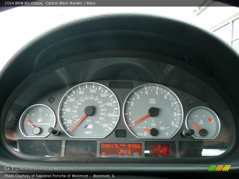 Carbon Black Metallic / Black 2004 BMW M3 Coupe