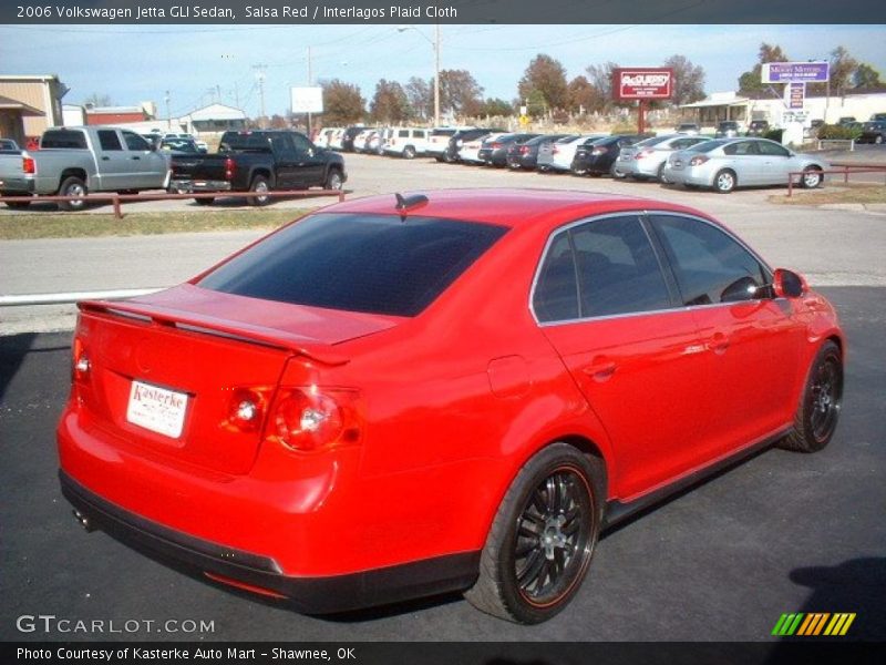 Salsa Red / Interlagos Plaid Cloth 2006 Volkswagen Jetta GLI Sedan