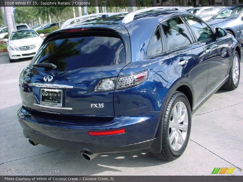 Sapphire Metallic / Graphite 2008 Infiniti FX 35