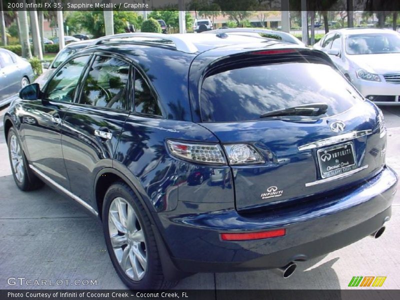 Sapphire Metallic / Graphite 2008 Infiniti FX 35