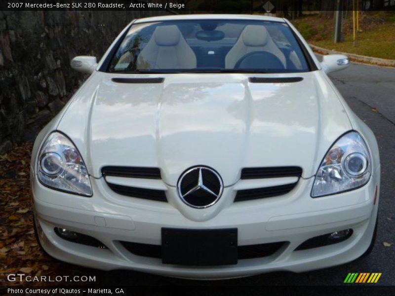 Arctic White / Beige 2007 Mercedes-Benz SLK 280 Roadster