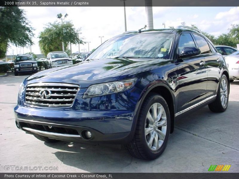Sapphire Metallic / Graphite 2008 Infiniti FX 35