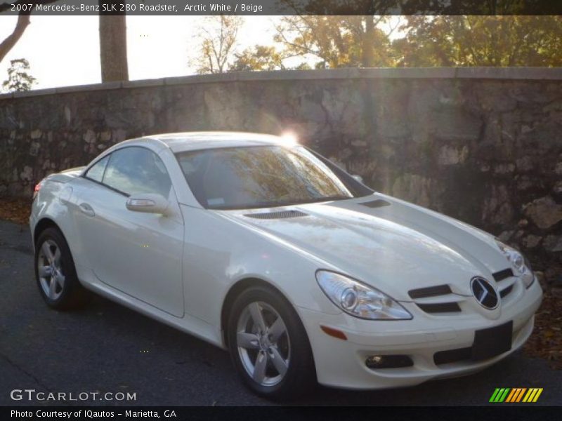 Arctic White / Beige 2007 Mercedes-Benz SLK 280 Roadster