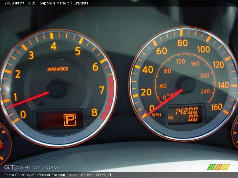Sapphire Metallic / Graphite 2008 Infiniti FX 35