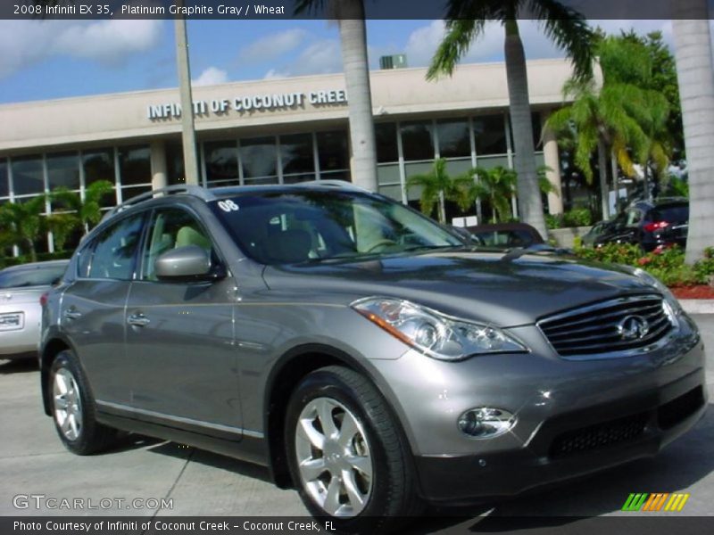 Platinum Graphite Gray / Wheat 2008 Infiniti EX 35