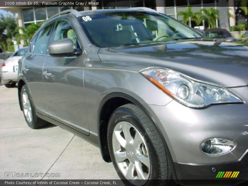 Platinum Graphite Gray / Wheat 2008 Infiniti EX 35