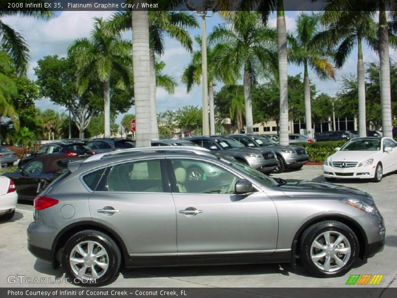 Platinum Graphite Gray / Wheat 2008 Infiniti EX 35