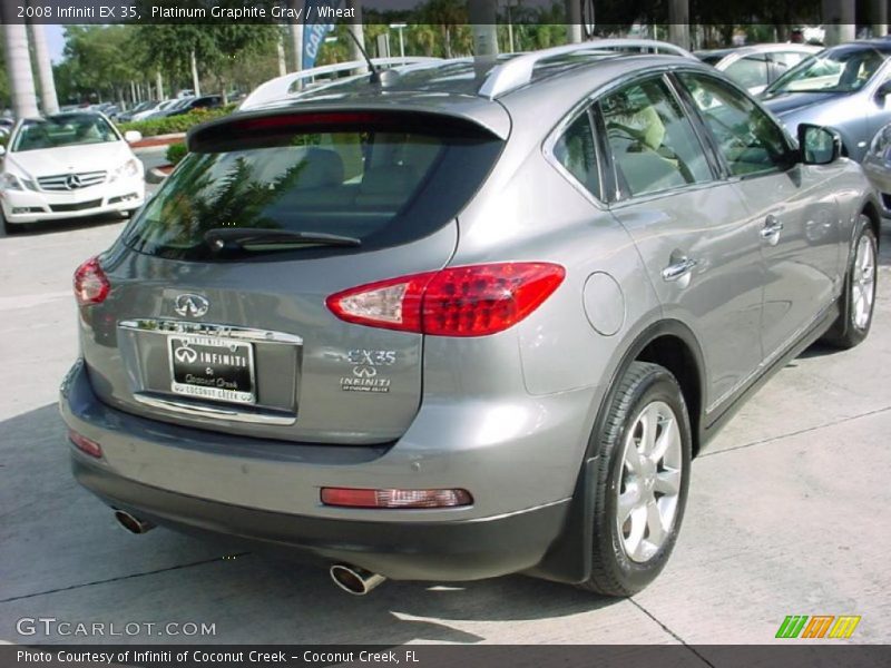 Platinum Graphite Gray / Wheat 2008 Infiniti EX 35
