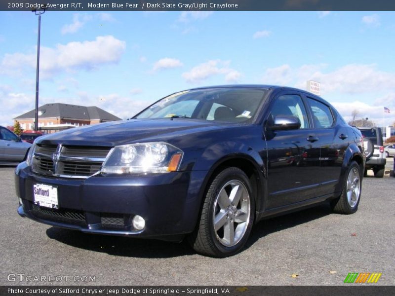 Modern Blue Pearl / Dark Slate Gray/Light Graystone 2008 Dodge Avenger R/T