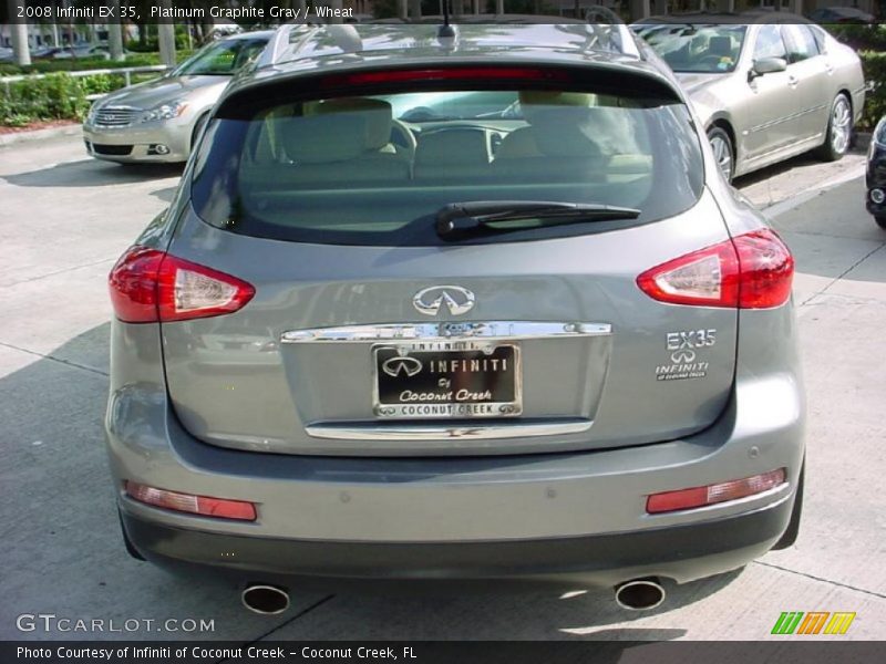 Platinum Graphite Gray / Wheat 2008 Infiniti EX 35