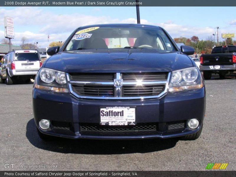 Modern Blue Pearl / Dark Slate Gray/Light Graystone 2008 Dodge Avenger R/T