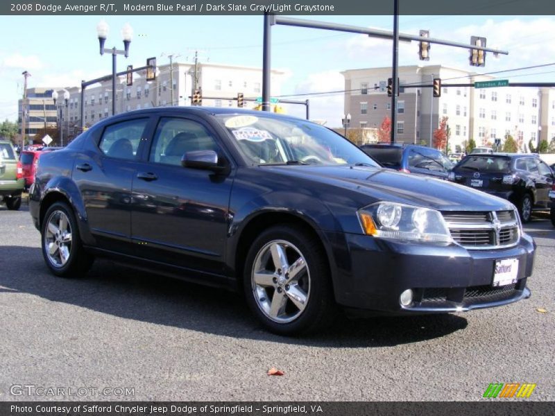 Modern Blue Pearl / Dark Slate Gray/Light Graystone 2008 Dodge Avenger R/T