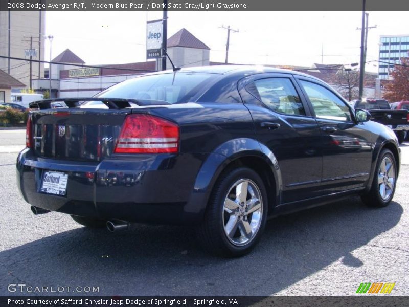 Modern Blue Pearl / Dark Slate Gray/Light Graystone 2008 Dodge Avenger R/T