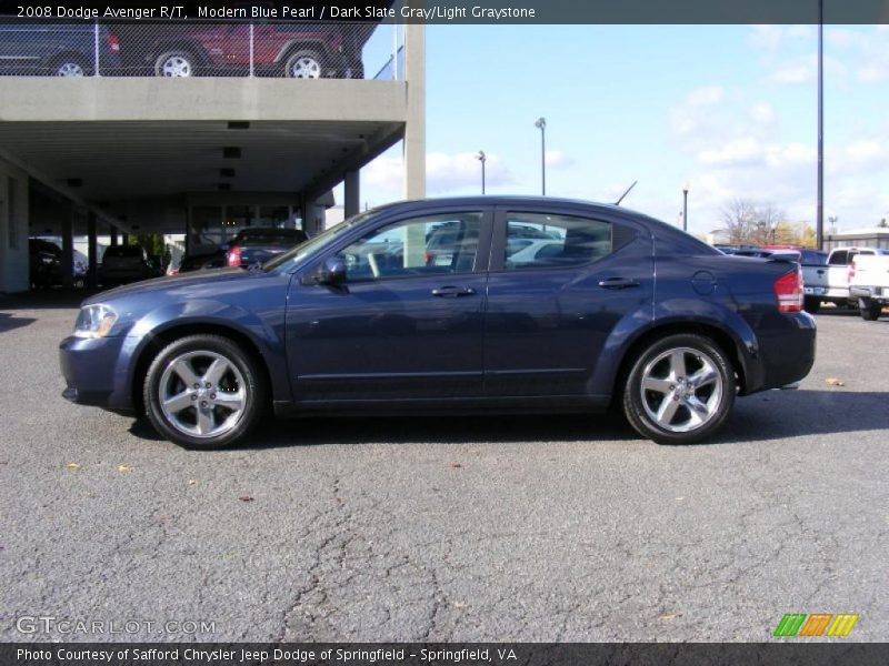 Modern Blue Pearl / Dark Slate Gray/Light Graystone 2008 Dodge Avenger R/T