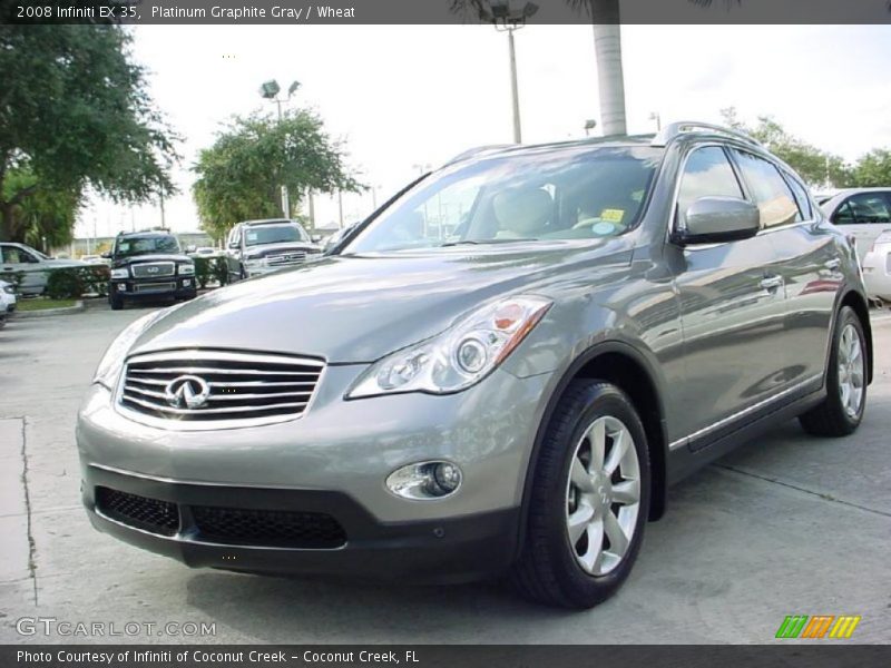 Platinum Graphite Gray / Wheat 2008 Infiniti EX 35