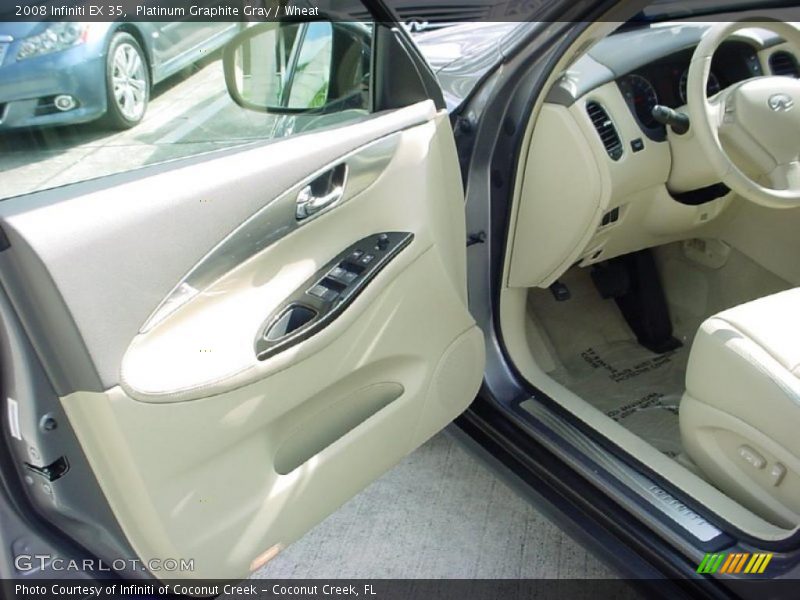 Platinum Graphite Gray / Wheat 2008 Infiniti EX 35