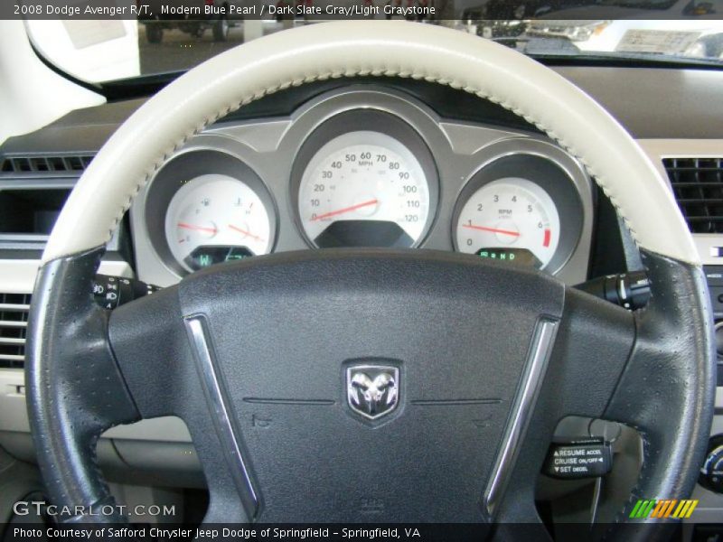 Modern Blue Pearl / Dark Slate Gray/Light Graystone 2008 Dodge Avenger R/T