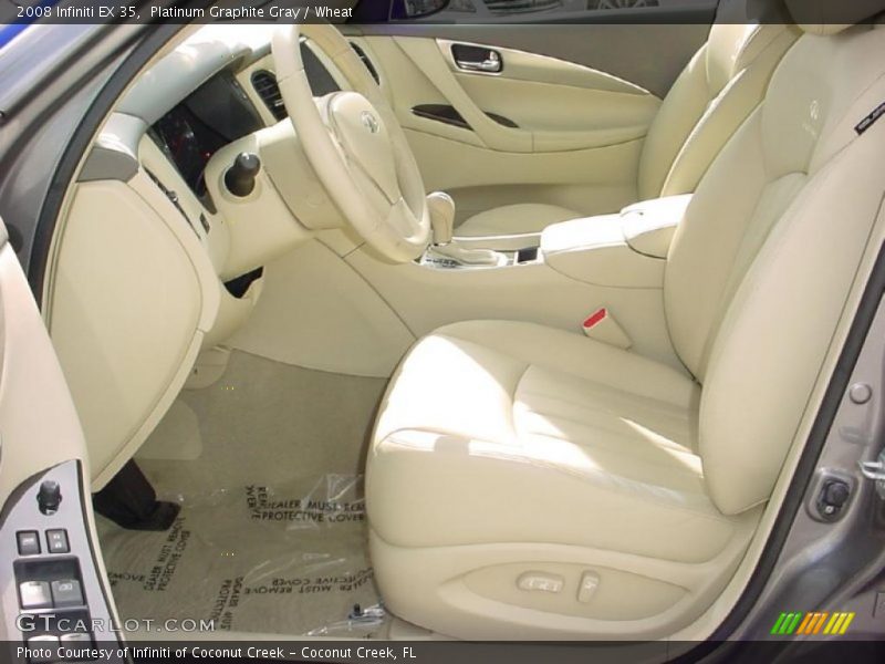 Platinum Graphite Gray / Wheat 2008 Infiniti EX 35