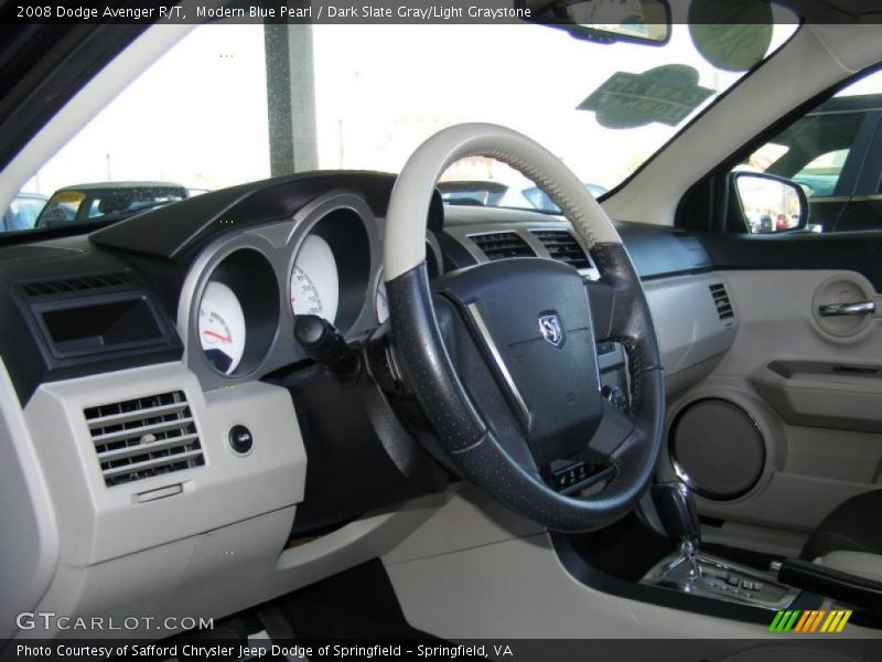 Modern Blue Pearl / Dark Slate Gray/Light Graystone 2008 Dodge Avenger R/T