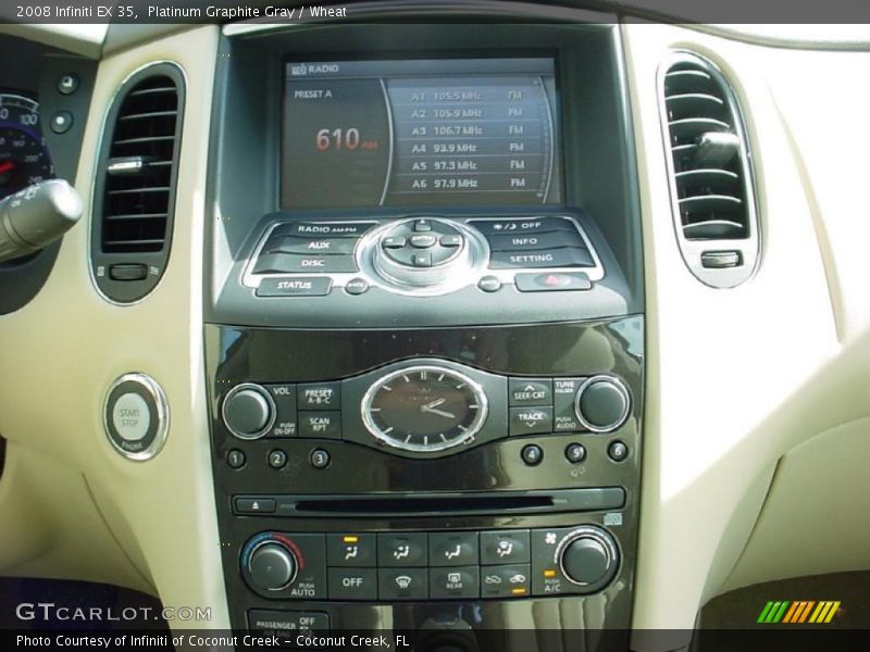 Platinum Graphite Gray / Wheat 2008 Infiniti EX 35