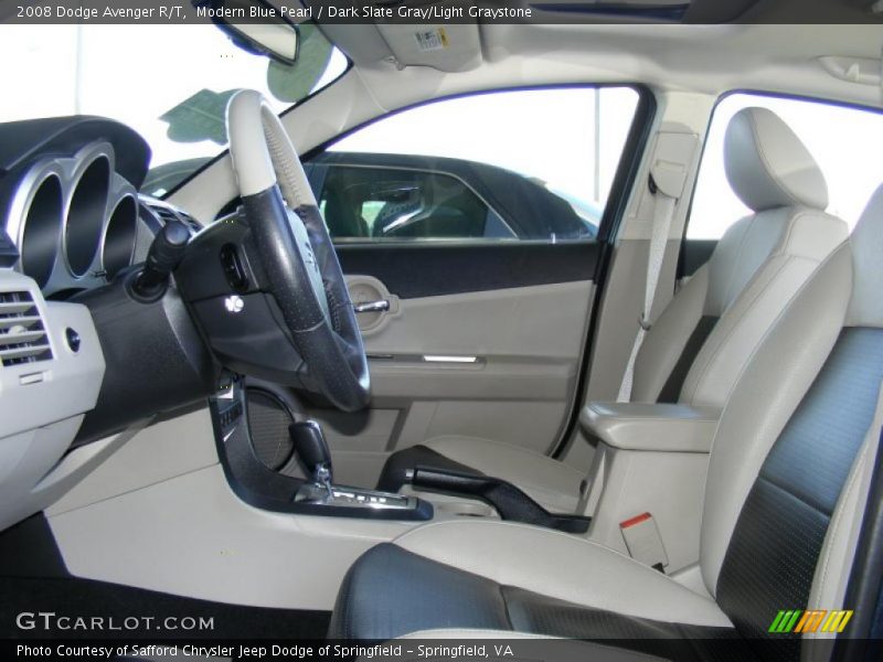 Modern Blue Pearl / Dark Slate Gray/Light Graystone 2008 Dodge Avenger R/T
