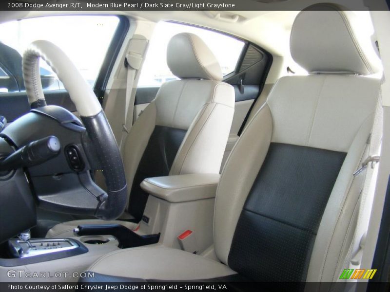 Modern Blue Pearl / Dark Slate Gray/Light Graystone 2008 Dodge Avenger R/T