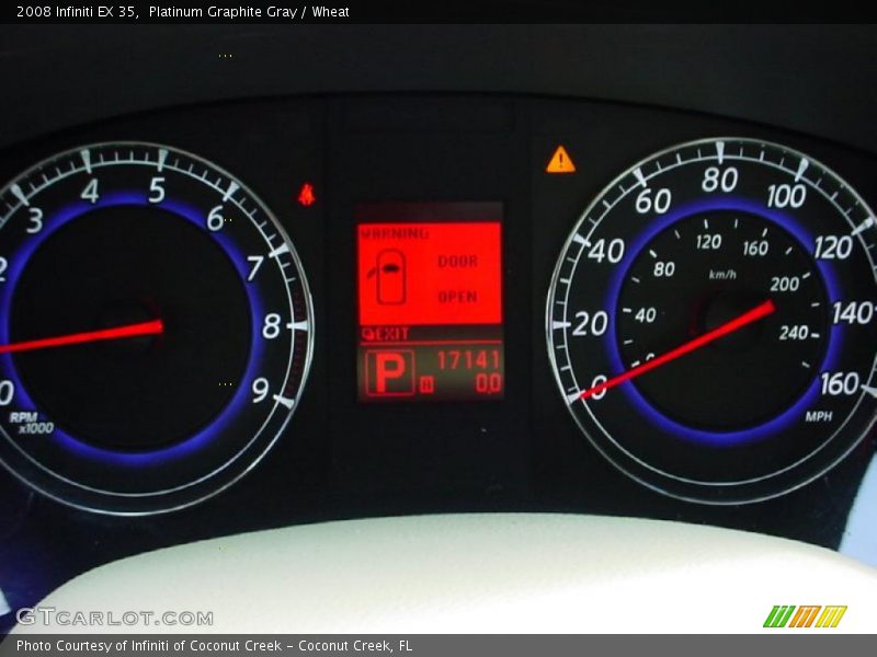 Platinum Graphite Gray / Wheat 2008 Infiniti EX 35