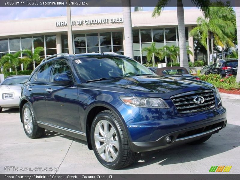 Sapphire Blue / Brick/Black 2005 Infiniti FX 35