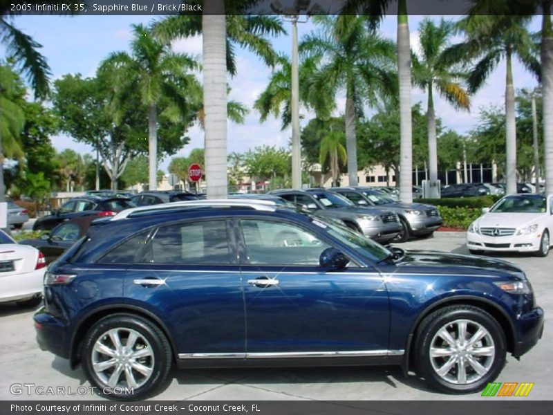 Sapphire Blue / Brick/Black 2005 Infiniti FX 35
