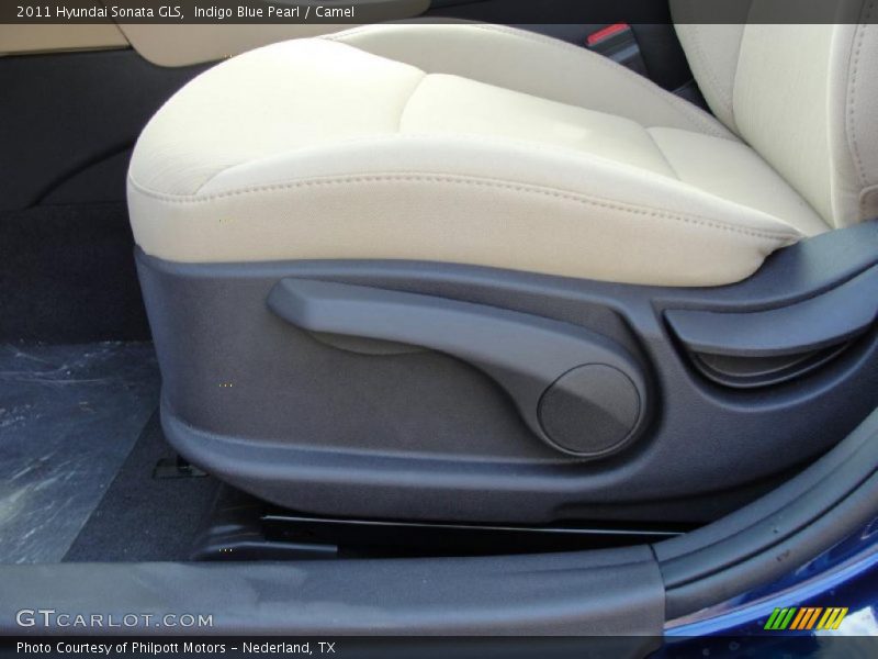 Indigo Blue Pearl / Camel 2011 Hyundai Sonata GLS