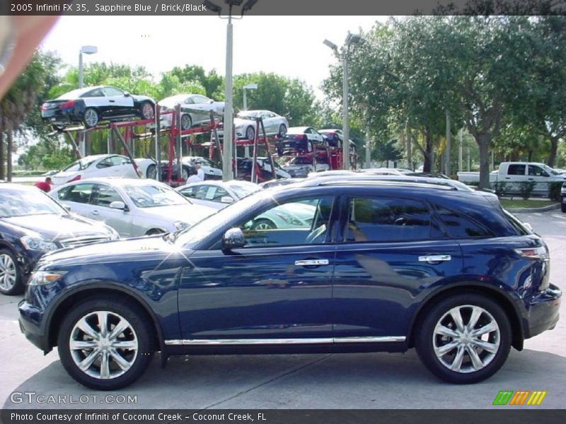 Sapphire Blue / Brick/Black 2005 Infiniti FX 35