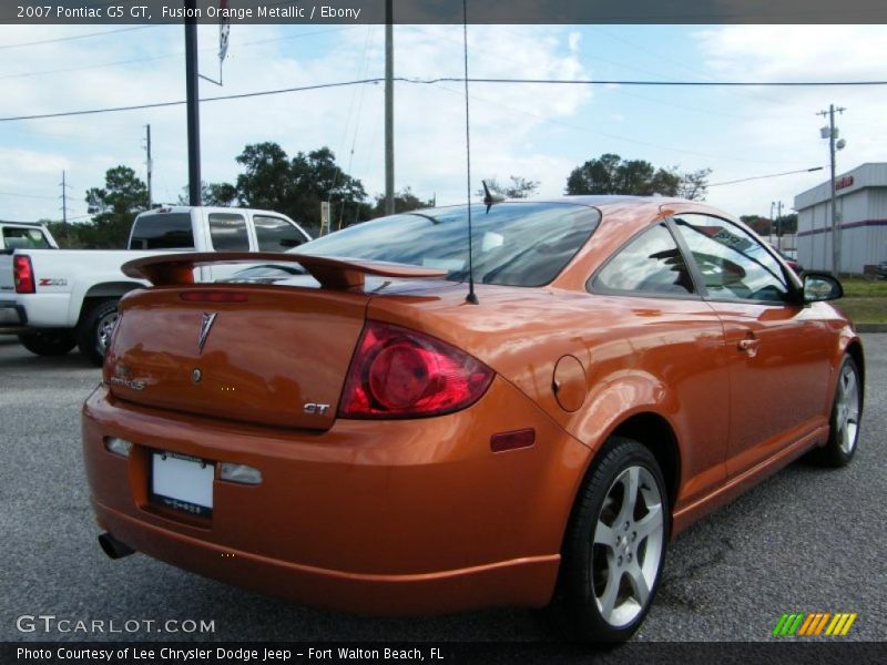 Fusion Orange Metallic / Ebony 2007 Pontiac G5 GT
