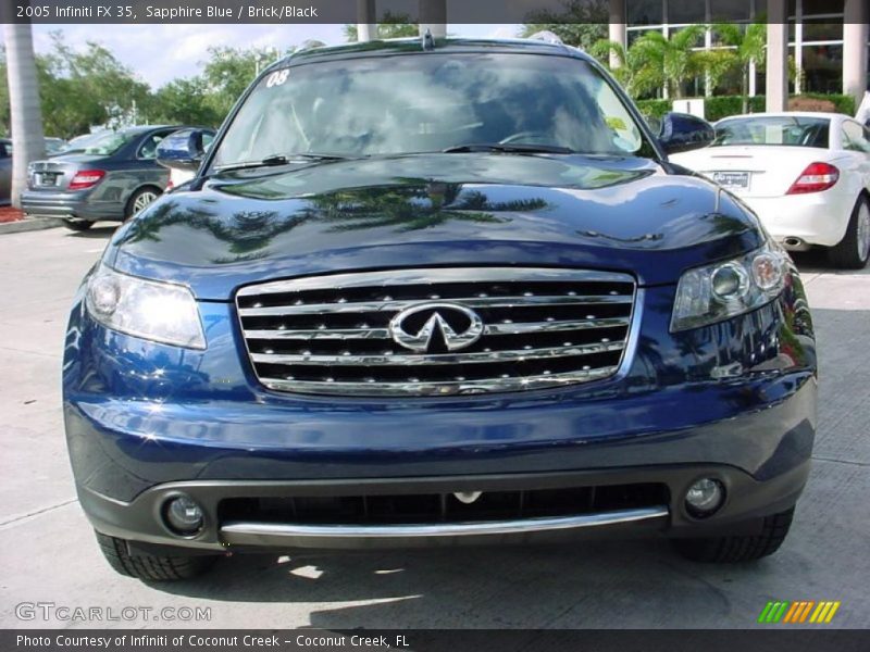 Sapphire Blue / Brick/Black 2005 Infiniti FX 35